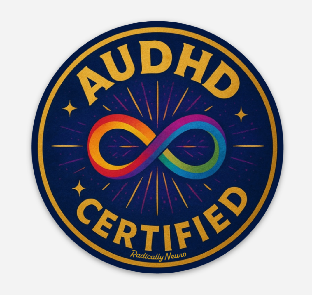 AuDHD Certified Vinyl Sticker